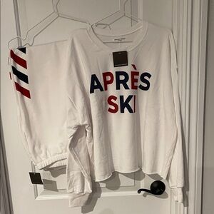 Grayson Threads White Sweatshirt with Red Accents vintage target